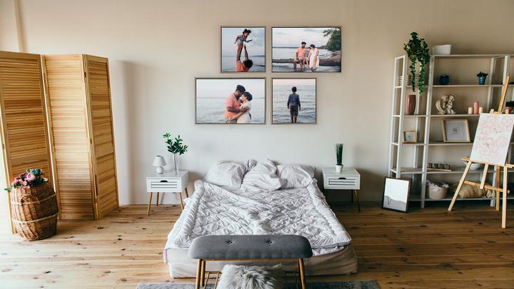 Floating Photo wall design rectangle and Square